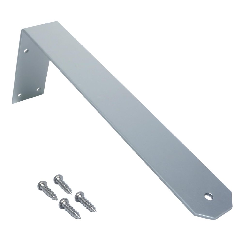 Natec ALB110 Lightweight Aluminum L-Shaped Antenna Mounting Bracket, Tip Mounting Hole: 0.24 inches (6.1 mm) (for General M6 Screws), 4 Tapping Screws (M5), Plate Thickness: 0.1 inches (3 mm),
