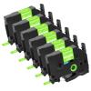 Esaytool 6 Pack Compatible with P-Touch TZe-MQG35 TZ-MQG35 White on Lime Green 12mm 0.47'' Laminated Label Tape Replacement for Ptouch PT-H100 PT-D200 D210 D400 PT-P700 PT-1000 PT-2030 Label Maker view 1