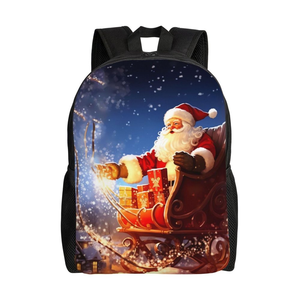 RLDOBOFE Backpack Travel Casual Daypack for Men Women Christmas Magic Laptop Backpack Lightweight Double Shoulder Bag for Work Hiking