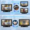 VSYSTO 4CH Backup Camera, 7'' Monitor 1/2/3/4 Split Screen Display Truck Dash Cam Vehicle DVR 720P Front & Sides & Rear Camera Infrared Night Vision Lens for Semi Trailer Van Tractor RV (Black-X7H) view 4