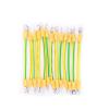5pcs Yellow-Green Photovoltaic Ground Cable Bridge Soft Copper Cable Distribution Box Machine Room Connection Cable 2.5/4/6 square(Color:4mm square-200mm,Size:Hole 6mm) view 3