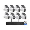 AKAVIG Outdoor 8CH Solar Power Security Camera System with 8 Cameras and 2T Hard Disk, 4MP Wireless WiFi Solar NVR Kit with Two Way Audio, Motion Detection view 1