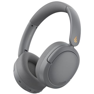 Edifier -44dB Hybrid Active Noise Cancelling Headphones, Wireless Over Ear Headphones with Bluetooth 5.4, Hi-Res Audio, AI Clear Call, Custom EQ via App, Foldable Design, 253g Comfort - Grey