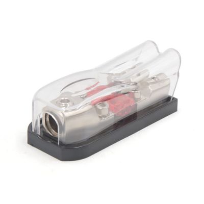 ELRFSQSZF 1 in 2 Out 100A Car Stereo Audio SpeakerMini ANL Fuse Holder Distribution Block