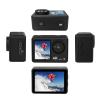 Andoer 4K 30FPS Action Camera 16MP WiFi Sports Camera 160Wide Angle Lens Dual Screen 30M/98ft Waterproof with Waterproof Housing Mounting Accessories Kit for Diving Surfing Skiing Cycling view 2