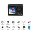 Andoer 4K 30FPS Action Camera 16MP WiFi Sports Camera 160Wide Angle Lens Dual Screen 30M/98ft Waterproof with Waterproof Housing Mounting Accessories Kit for Diving Surfing Skiing Cycling view 3
