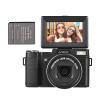 Andoer CD-R5 4K Digital Camera Digital Video Camera Camcorder 48MP 3.0 Inch IPS Foldable Screen 5X Optical/ 8X Digital Zoom Auto Focus Built-in Flash with 2pcs Batteries Shoulder Strap for Vlogging view 1