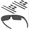 BLAZERBUCK Sock Kits Earsocks & Nosepieces for Oakley Bisphaera OO9400 Sunglasses - Black + Black view 1
