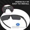 BLAZERBUCK Sock Kits Earsocks & Nosepieces for Oakley Bisphaera OO9400 Sunglasses - Black + Black view 2