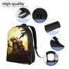 RLDOBOFE Backpack Travel Casual Daypack for Men Women Cute Couple Monkey Laptop Backpack Lightweight Double Shoulder Bag for Work Hiking view 4