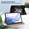 VODEFOX Case for Samsung Galaxy Tab A11 + Plus/A9 + Plus 5G 11 Inch 2025/2023, PU Leather Multi-Angle Smart Stand Pocket Tablet Cover with Card Slots - Lion view 3