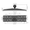 VGEBY Universal 1.5in Ball Marine Electronic Plate Fish Finder Mounting Plate for Plotters, Created for Marine Conditions Enhances Your Fishing Experience view 3