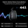 Edifier -44dB Hybrid Active Noise Cancelling Headphones, Wireless Over Ear Headphones with Bluetooth 5.4, Hi-Res Audio, AI Clear Call, Custom EQ via App, Foldable Design, 253g Comfort White view 2