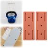 Adhesive Punch-Free Socket Holder, Power Strip Holder Wall Mount, 2024 Upgraded Self-Adhesive Desktop Socket Fixer for WiFi Routers, Remotes (Pink*2 PCs) view 1
