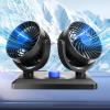 Car Double-head Cooling Fan Air Conditioner 360 Degree Rotation Two-speed Adjustable For SUV RVsTruck Boat Home Cooling Fan Pc Usb Silents Led Replacements For Rooms Extension Laptop With Plug view 4