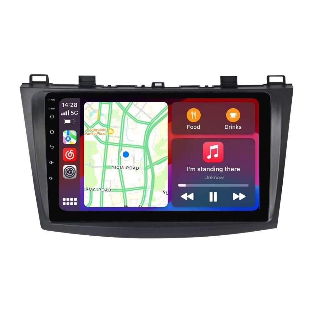 Biorunn Radio Stereo for Mazda 3 2009-2013 (8GB+256GB), Android 9 Inch Octa Core GPS Navigation Wireless Car-Play Android Auto Head Unit IPS FM AM RDS SWC DSP 5GWiFi