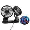 Car Double-head Cooling Fan Air Conditioner 360 Degree Rotation Three-speed Adjustable For SUV RVsTruck Boat Home Cooling Fan Pc Usb Silents Led Replacements For Rooms Extension Laptop With Air view 1