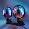Car Double-head Cooling Fan Air Conditioner 360 Degree Rotation Three-speed Adjustable For SUV RVsTruck Boat Home Cooling Fan Pc Usb Silents Led Replacements For Rooms Extension Laptop With Air view 4