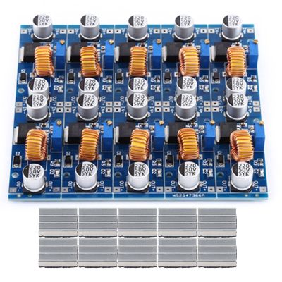 10PCS Step Down Power Modules, 5A XL4015 DC-DC Adjustable Power Supply Module Led Power Converters for Voltage Step-Down