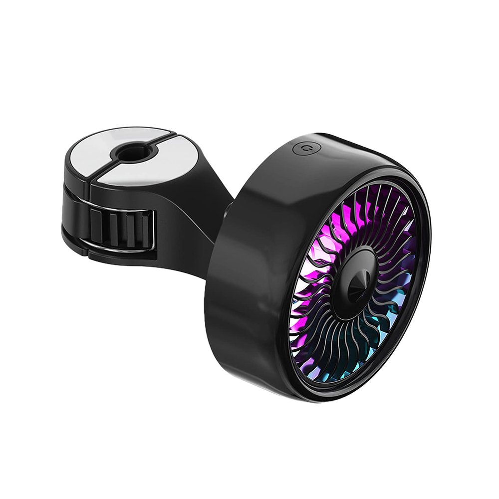 360 Degree Rotating Car Air Conditioner Air Outlet Fan Universal USB-Interface Power Supply With Light Adjustable Speed Cooling Fan Pc Usb Silent-led Replacement For-rooms Extension Laptop With Plug