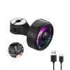 360 Degree Rotating Car Air Conditioner Air Outlet Fan Universal USB-Interface Power Supply With Light Adjustable Speed Cooling Fan Pc Usb Silent-led Replacement For-rooms Extension Laptop With Plug view 3
