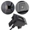 JzcsdkSIL USB Square Dashboard Mount 25cm 9.8'' USB Extension Mount Panel Mount Cable for Car Boats USB Dashboard Port view 2