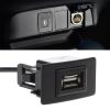 JzcsdkSIL USB Square Dashboard Mount 25cm 9.8'' USB Extension Mount Panel Mount Cable for Car Boats USB Dashboard Port view 3