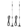 2Pcs Magnetic Antenna Copper Magnetic Antenna, LTE Knurled LTE High Gain SMA Inner Needle Interface Omnidirectional Antennas for 4G Routers 12dbi 700-2700mhz view 1