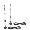 2Pcs Magnetic Antenna Copper Magnetic Antenna, LTE Knurled LTE High Gain SMA Inner Needle Interface Omnidirectional Antennas for 4G Routers 12dbi 700-2700mhz view 2