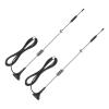 2Pcs Magnetic Antenna Copper Magnetic Antenna, LTE Knurled LTE High Gain SMA Inner Needle Interface Omnidirectional Antennas for 4G Routers 12dbi 700-2700mhz view 3
