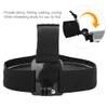 Denash Head Strap Mount, Action Camera Head Mount Strap with Cap Clip, Adjustable Wearing Head Belt for Action Cameras and 5-9.5cm Mobile Phones view 2