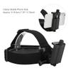 Denash Head Strap Mount, Action Camera Head Mount Strap with Cap Clip, Adjustable Wearing Head Belt for Action Cameras and 5-9.5cm Mobile Phones view 3