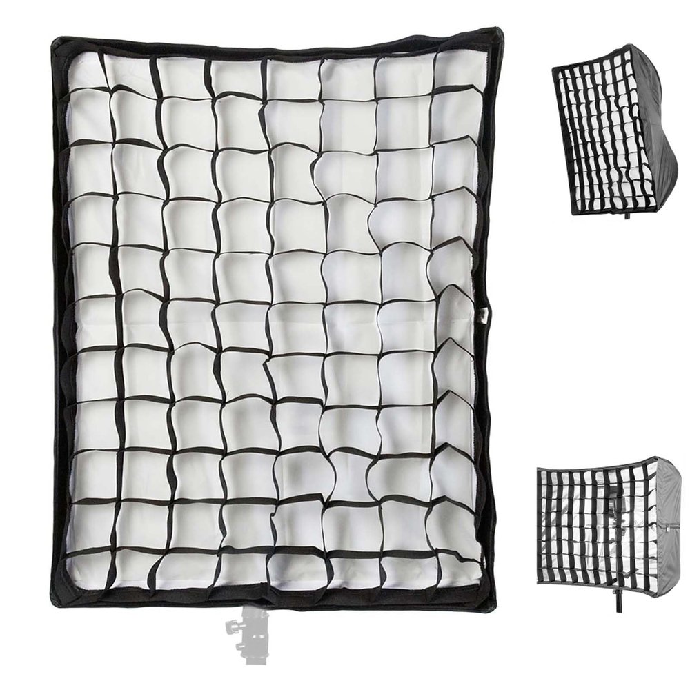 50x70cm Softbox Cellular Grid, Foldable Mesh, Photography Studio Accessories, Easy Installation, Producing Grating Effects for 4 Corner Soft Light Box