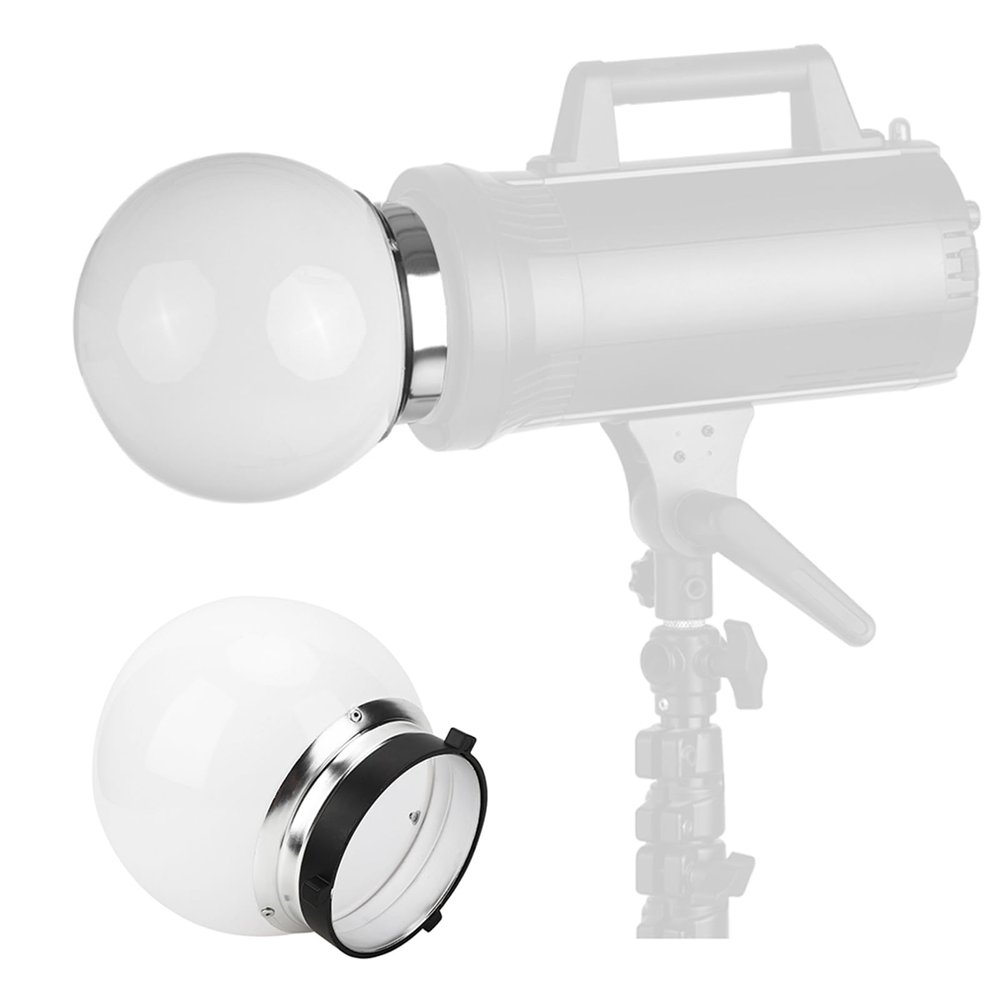Photography Light Bulb, 15CM Video Photography LED Soft Light Bulbs, General Flash Softbox Bulb for Photography Video Lighting