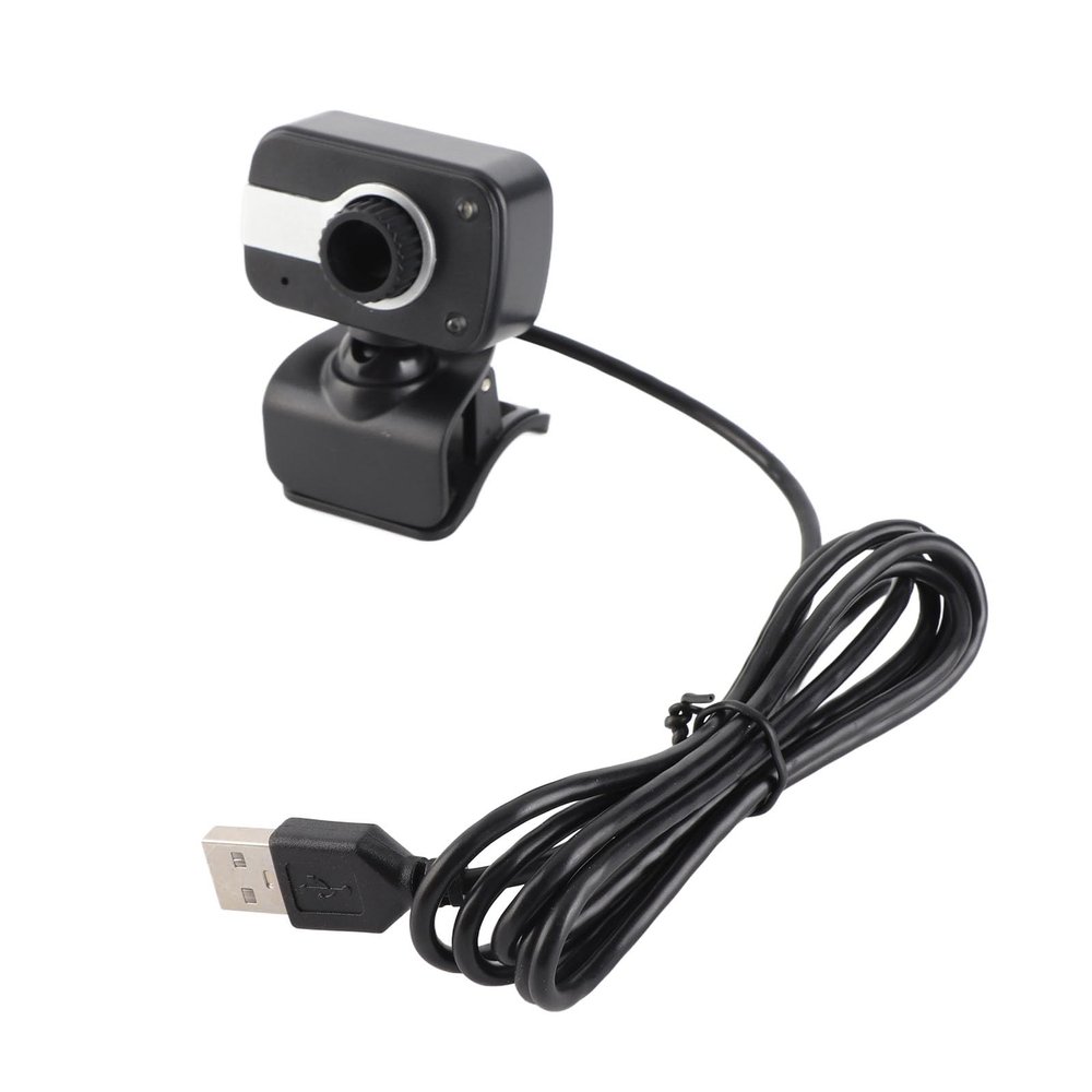 Akozon HighResolution USB Web Camera with Mic, 0.3MP, 360 Degree Rotation, Night LED Light, Designed for LCD Screen and Laptop - Compatible with MSN, ICQ, Netmeeting,