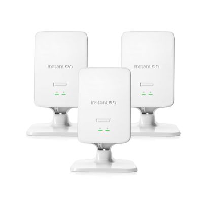 HPE Networking Instant On Access Point AP22D 2x2 WiFi 6 Indoor Wireless Access Point (3 Pack) | Single-Room, Secure, Smart Mesh Support | Power Source Not Included | US Model (S1U75A-3PACK)