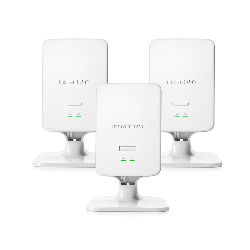 HPE Networking Instant On Access Point AP22D 2x2 WiFi 6 Indoor Wireless Access Point (3 Pack) | Single-Room, Secure, Smart Mesh Support | Power Source Not Included | US Model (S1U75A-3PACK)