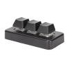 Akozon 3 Key Keypad, RGB Backlit USB Interface Mini Mechanical Programmable Macro Keypad - Ideal for Computer Gaming (Black) view 1