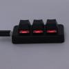 Akozon 3 Key Keypad, RGB Backlit USB Interface Mini Mechanical Programmable Macro Keypad - Ideal for Computer Gaming (Black) view 3