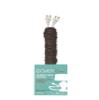 Dk Brown COVEREase Lamp Cord Cover 9 ft Faux Silk Fabric Cover - Cable Sleeve, Wire Cover, Cord Hider for Cable Management for Electrical Lighting Fixtures (Dk Chocolate 1 Pack) view 1