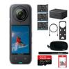Insta360 X4 - Waterproof 360 8K Action Camera with 48MP Sensors, 8K 360 Video, 72MP Photo, AI Editing, For Content Creators, Sports, Travel, Outdoors + 2 Extra Batteries + Charger + SelfieStick + More view 1