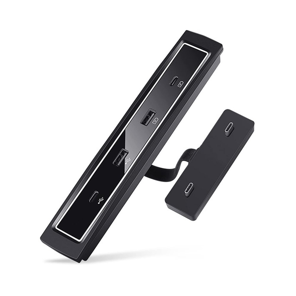 Compatible for 3/Y 27W Quick Charger LED Intelligent Docking Station USB Shunt Hub Decoration Car Accessories Laptop Docking Station with Charging Monitor Hdmi-Compatible Ports and Power USB C Ower C
