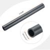 MECCANIXITY 7/8 Inch PVC Rigid Tube Round Pipe Tubing Hardware Tubing 16.6mm ID 22mm OD 8" Length Dark Grey High Impact for Water Pipe, Crafts view 2