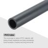 MECCANIXITY 7/8 Inch PVC Rigid Tube Round Pipe Tubing Hardware Tubing 16.6mm ID 22mm OD 8" Length Dark Grey High Impact for Water Pipe, Crafts view 4