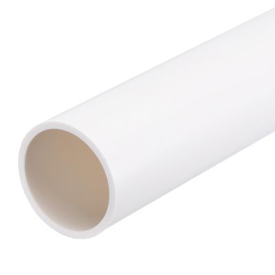 MECCANIXITY 1 1/4 Inch PVC Rigid Tube Round Pipe Tubing Hardware Tubing 28.6mm ID 32mm OD 8" Length White High Impact for Water Pipe, Crafts
