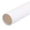MECCANIXITY 1 1/4 Inch PVC Rigid Tube Round Pipe Tubing Hardware Tubing 28.6mm ID 32mm OD 8" Length White High Impact for Water Pipe, Crafts