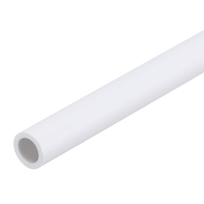 MECCANIXITY PVC Rigid Tube Round Pipe Tubing Hardware Tubing 4mm ID 6mm OD 8" Length White High Impact for Water Pipe, Crafts