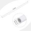 MECCANIXITY PVC Rigid Tube Round Pipe Tubing Hardware Tubing 4mm ID 6mm OD 8" Length White High Impact for Water Pipe, Crafts view 2