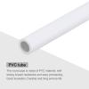 MECCANIXITY PVC Rigid Tube Round Pipe Tubing Hardware Tubing 4mm ID 6mm OD 8" Length White High Impact for Water Pipe, Crafts view 4
