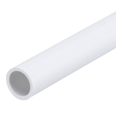 MECCANIXITY PVC Rigid Tube Round Pipe Tubing Hardware Tubing 7mm ID 9mm OD 8" Length White High Impact for Water Pipe, Crafts